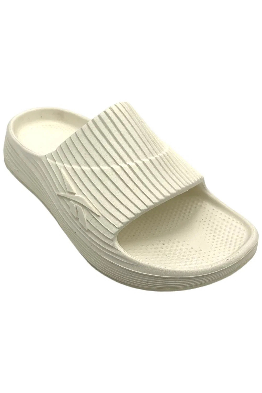 Reebok Women's DMX Recovery Slide Sandals Chalk - Medium